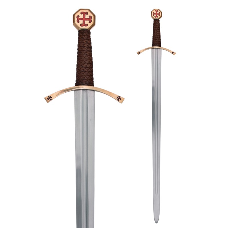 Épée Templière - Épée templière avec gaine