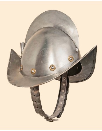 Casque Morion avec rosettes