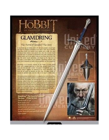 Glamdring - L'épée de Gandalf le Gris - Épée Seigneur des Anneaux