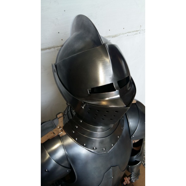 Casque de chevalier médiéval - Armet - Casque médiéval