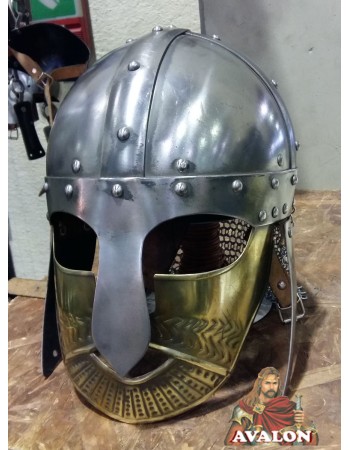 Casque Viking - Casque Viking avec masque en laiton