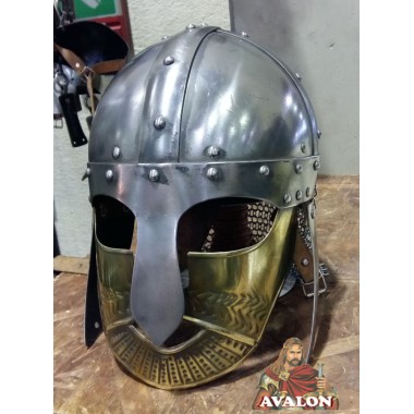 Casque Viking - Casque Viking avec masque en laiton