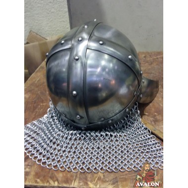 Casque Viking - Casque Viking avec masque en laiton