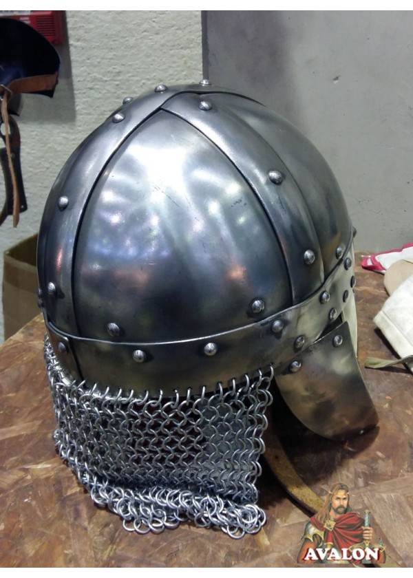 Casque Viking - Casque Viking avec masque en laiton
