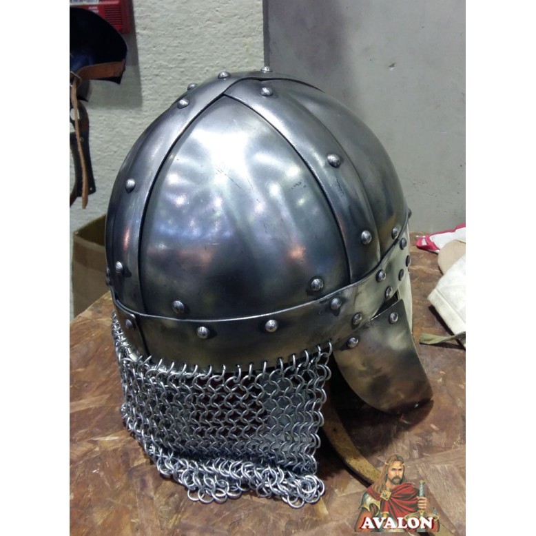 Casque Viking - Casque Viking avec masque en laiton