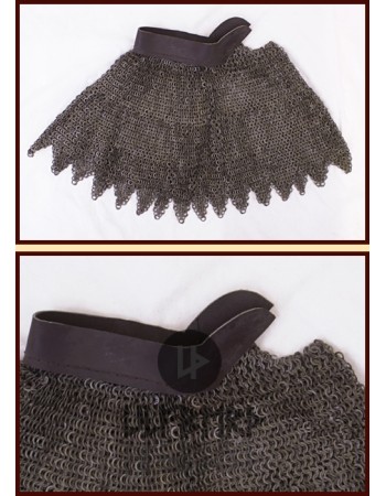 Colletin de Maille, Anneau Rivets Plat