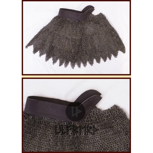 Colletin de Maille, Anneau Rivets Plat