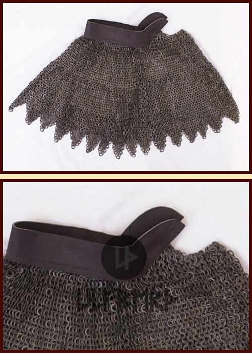 Colletin de Maille, Anneau Rivets Plat