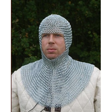 Camail de combat médiévale - anneaux 8mm