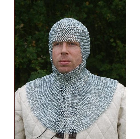 Camail de combat médiévale - anneaux 8mm