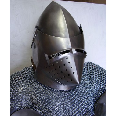 Casque Bassinet Médiéval à bec