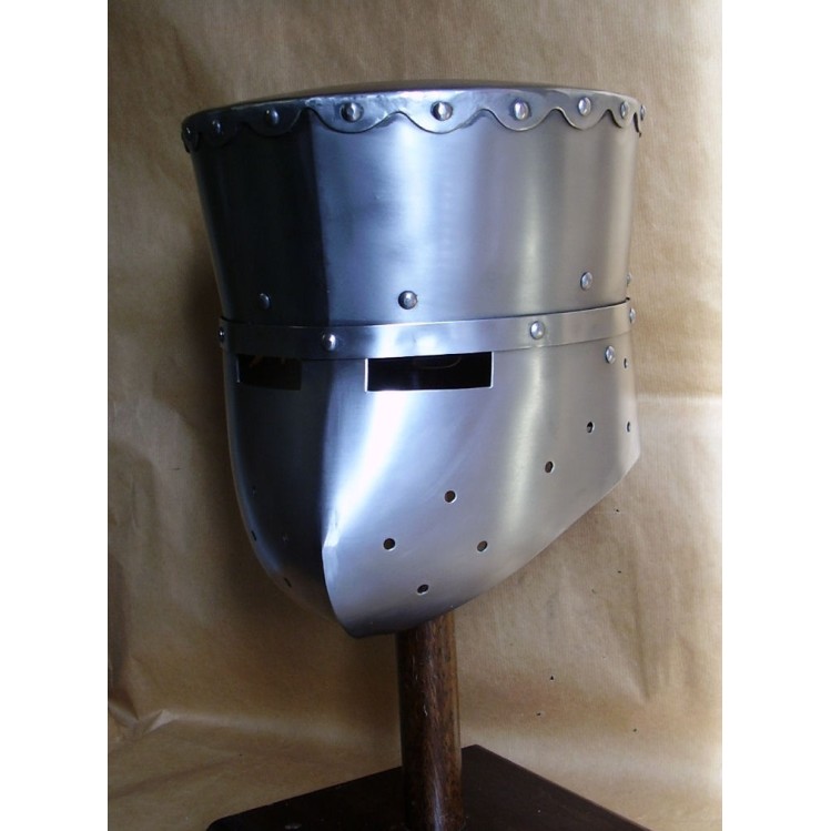 Heaume de Croisé - Heaume à timbre Plat