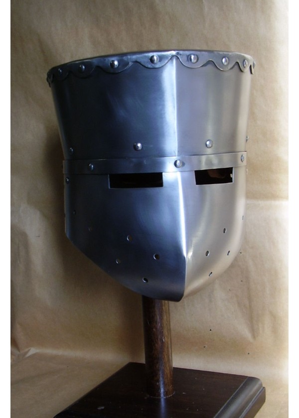 Heaume de Croisé - Heaume à timbre Plat