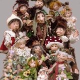 Elfes, fées et lutins en porcelaine 