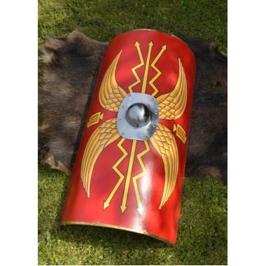 Bouclier Romain - Scutum des légionnaires Umbo en acier