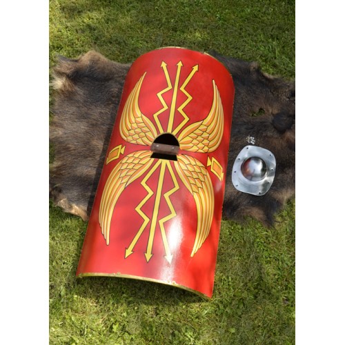 Bouclier Romain - Scutum des légionnaires Umbo en acier