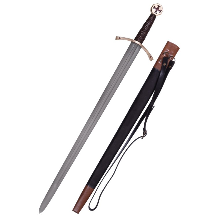 Épée Templière - Épée templière avec gaine