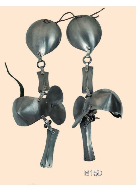 Paire de spalières médiévale