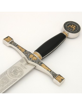 Épée Excalibur avec ornements dorés, Marto
