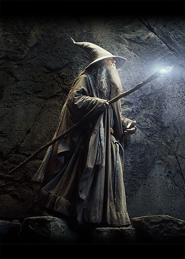 Le Hobbit - Bâton illuminé du sorcier Gandalf