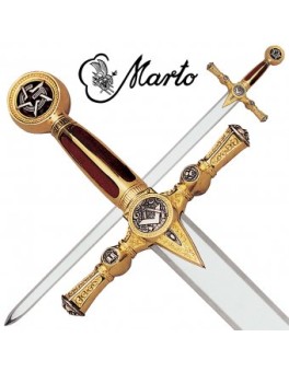 Épée Marto couleur or franc-maçon