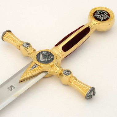 Épée Marto couleur or franc-maçon