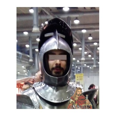 Casque de chevalier médiéval - Armet - Casque médiéval