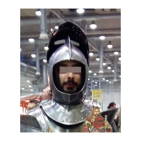 Casque de chevalier médiéval - Armet - Casque médiéval