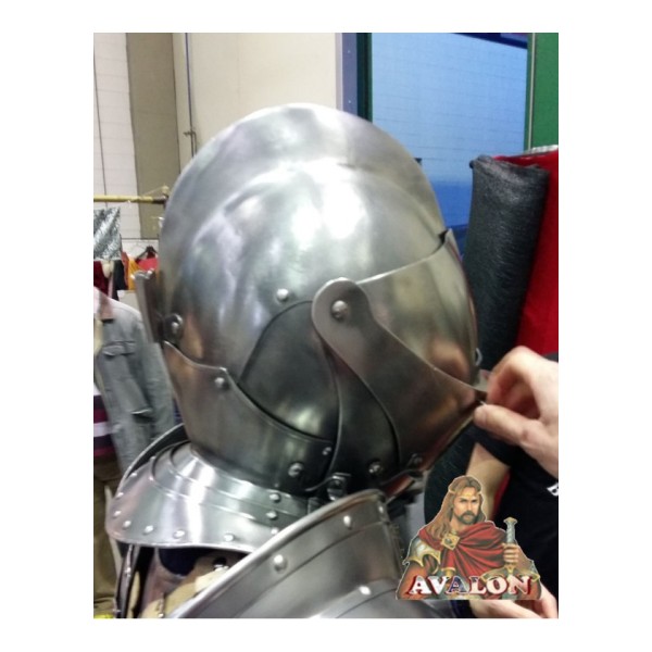 Casque de chevalier médiéval - Armet - Casque médiéval