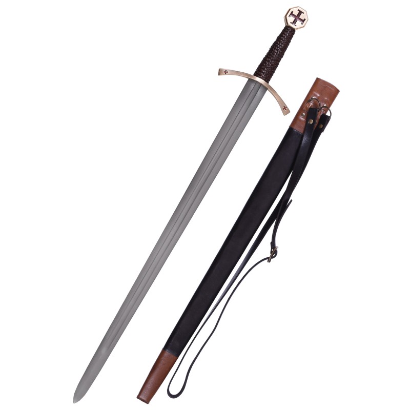 Épée Templière - Épée templière avec gaine