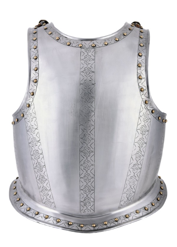 Cuirasse médiévale - avec gravures