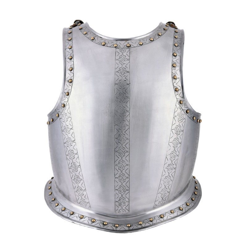 Cuirasse médiévale - avec gravures
