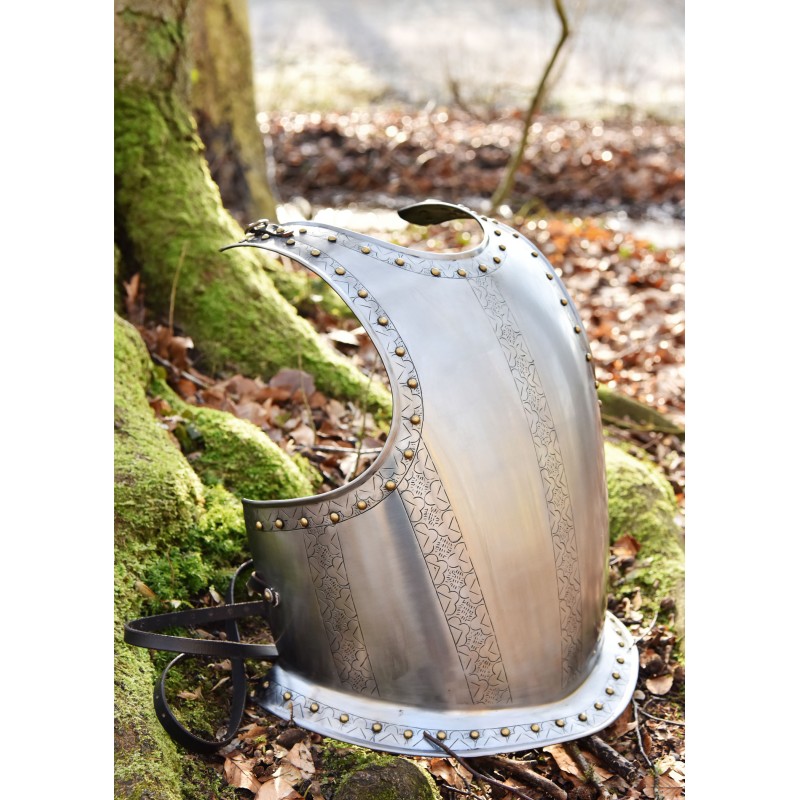 Cuirasse médiévale - avec gravures