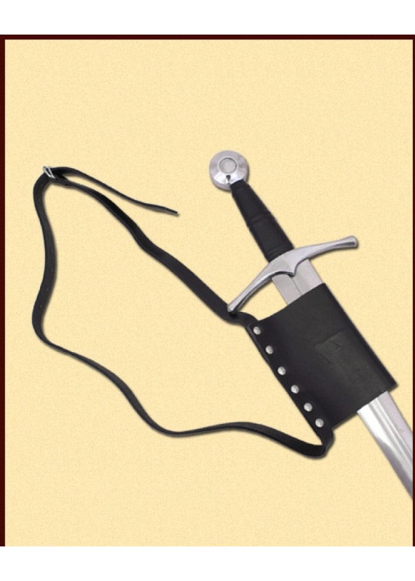 Ceinture avec porte-épée - cuir noir