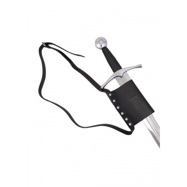 Ceinture avec porte-épée - cuir noir