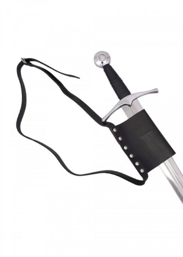 Ceinture avec porte-épée - cuir noir