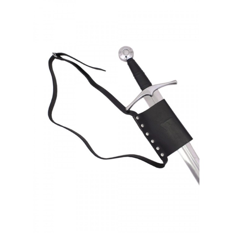 Ceinture avec porte-épée - cuir noir