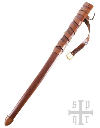 Fourreau médiéval en cuir avec ceinture