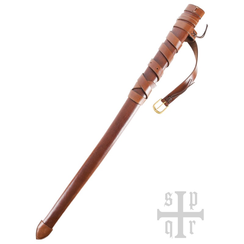 Fourreau médiéval en cuir avec ceinture