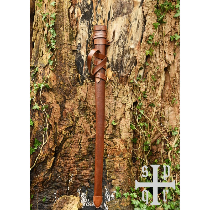 Fourreau médiéval en cuir avec ceinture