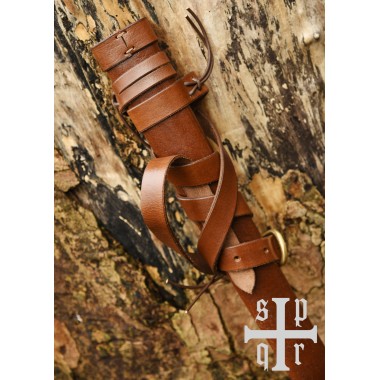 Fourreau médiéval en cuir avec ceinture