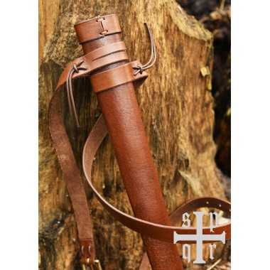 Fourreau médiéval en cuir avec ceinture