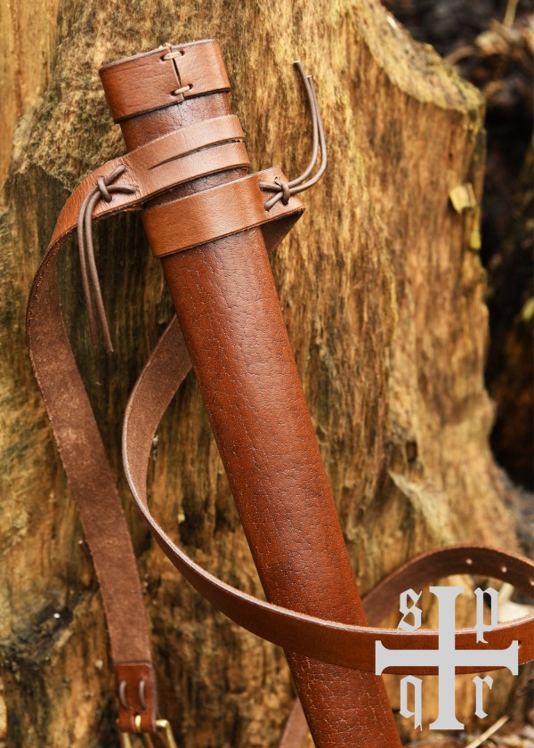 Fourreau médiéval en cuir avec ceinture