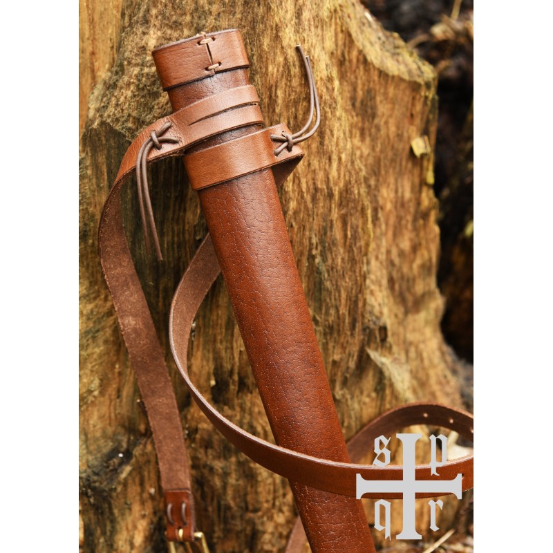 Fourreau médiéval en cuir avec ceinture