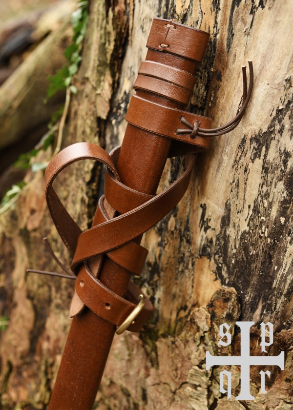 Fourreau médiéval en cuir avec ceinture