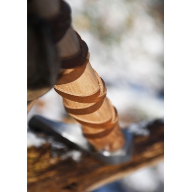 Hache viking - gravure et gainage de cuir