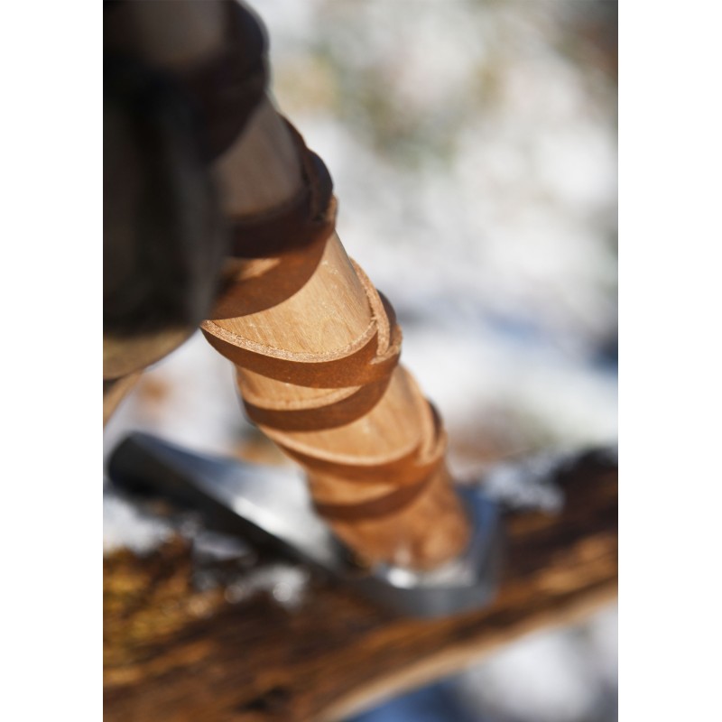 Hache viking - gravure et gainage de cuir