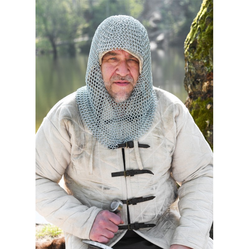 Camail de combat médiévale - Anneaux 9mm - galvanisé