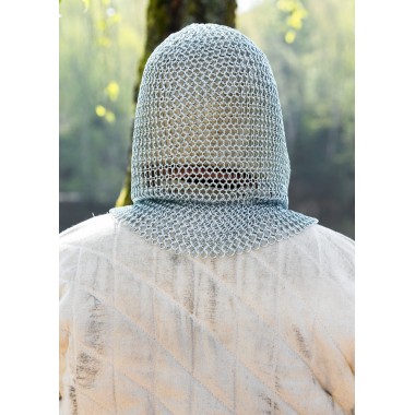 Camail de combat médiévale - Anneaux 9mm - galvanisé