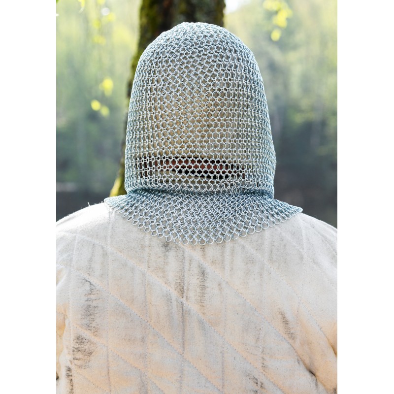 Camail de combat médiévale - Anneaux 9mm - galvanisé